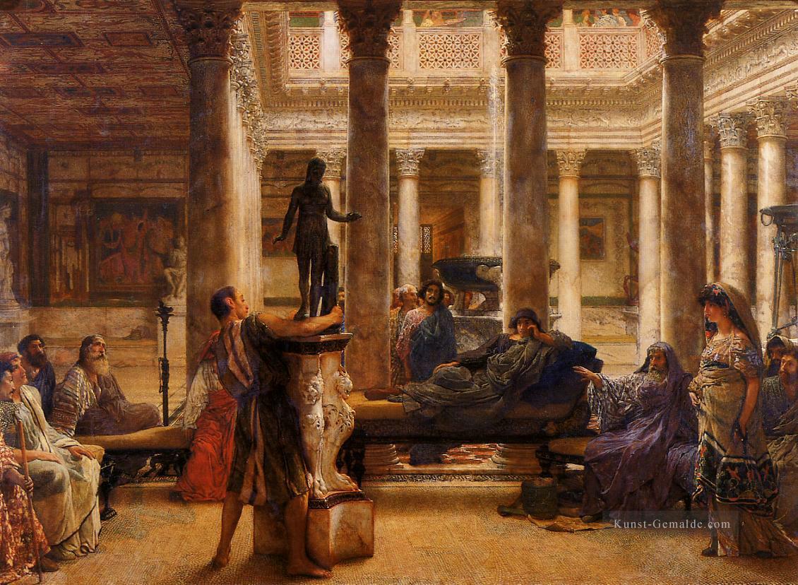 Ein römischer Kunstliebhaber romantischer Sir Lawrence Alma Tadema Ölgemälde